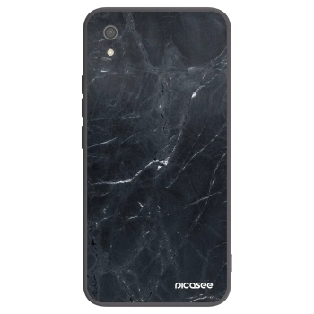 Picasee fekete szilikon tok az alábbi mobiltelefonokra Xiaomi Redmi 7A - Black marble