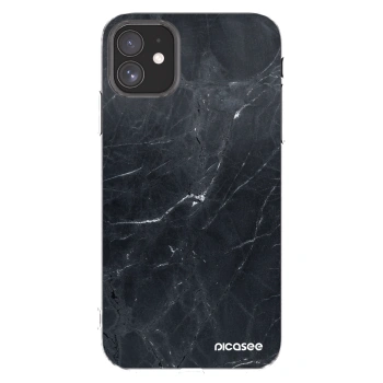 Picasee átlátszó szilikon tok az alábbi mobiltelefonokra Apple iPhone 11 - Black marble