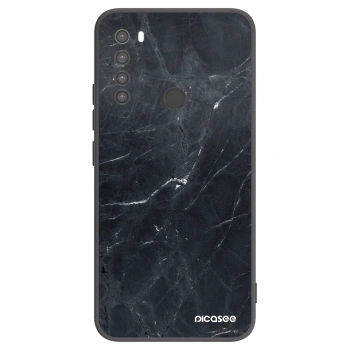 Picasee fekete szilikon tok az alábbi mobiltelefonokra Xiaomi Redmi Note 8 - Black marble