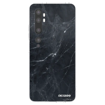 Picasee átlátszó szilikon tok az alábbi mobiltelefonokra Xiaomi Mi Note 10 (Pro) - Black marble