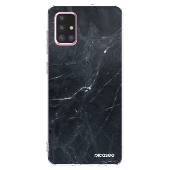 Picasee átlátszó szilikon tok az alábbi mobiltelefonokra Samsung Galaxy A71 A715F - Black marble