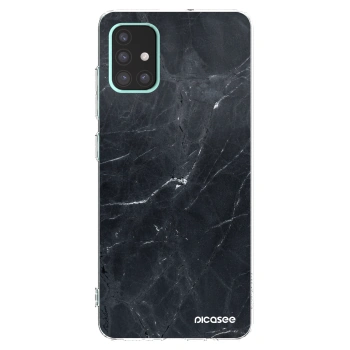 Picasee átlátszó szilikon tok az alábbi mobiltelefonokra Samsung Galaxy A51 A515F - Black marble