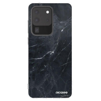 Picasee átlátszó szilikon tok az alábbi mobiltelefonokra Samsung Galaxy S20 Ultra 5G G988F - Black marble