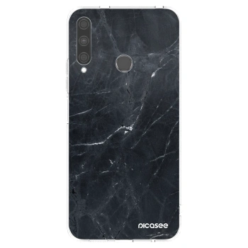 Picasee átlátszó szilikon tok az alábbi mobiltelefonokra Huawei P40 Lite E - Black marble