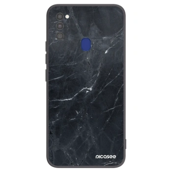 Tok az alábbi mobiltelefonokra Samsung Galaxy M21 M215F - Black marble