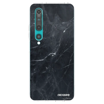 Picasee átlátszó szilikon tok az alábbi mobiltelefonokra Xiaomi Mi 10 - Black marble