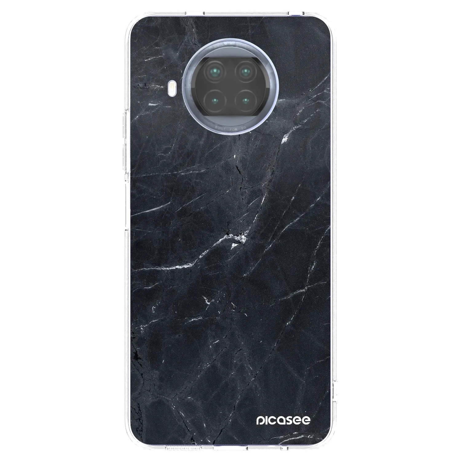 Picasee átlátszó szilikon tok az alábbi mobiltelefonokra Xiaomi Mi 10T Lite - Black marble