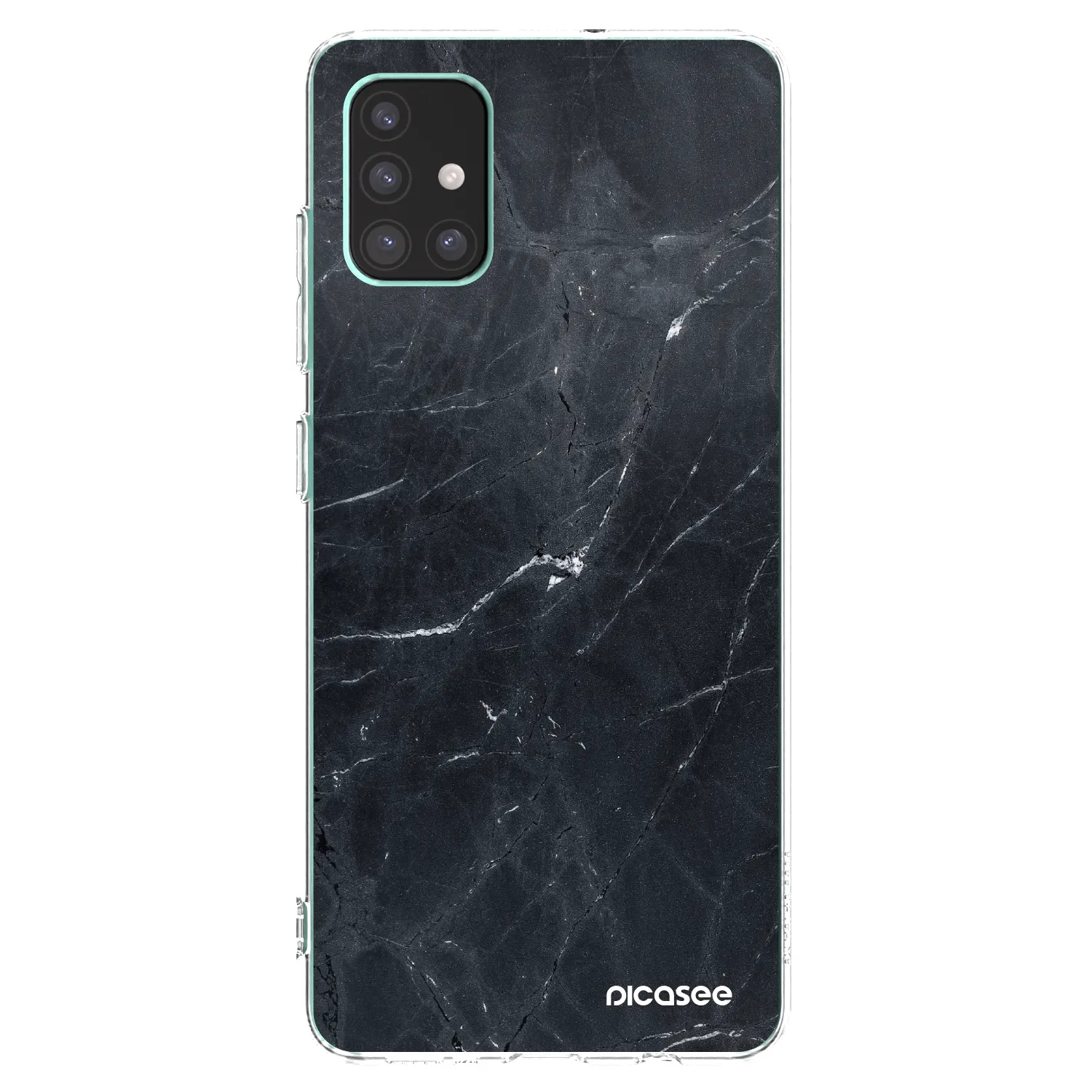Picasee átlátszó szilikon tok az alábbi mobiltelefonokra Samsung Galaxy M51 M515F - Black marble