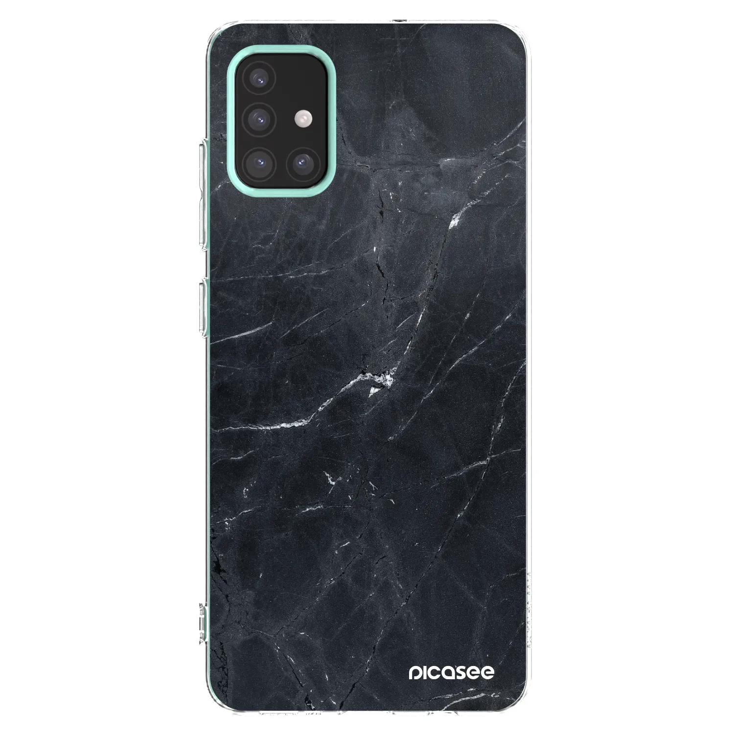 Picasee átlátszó szilikon tok az alábbi mobiltelefonokra Samsung Galaxy M31s - Black marble