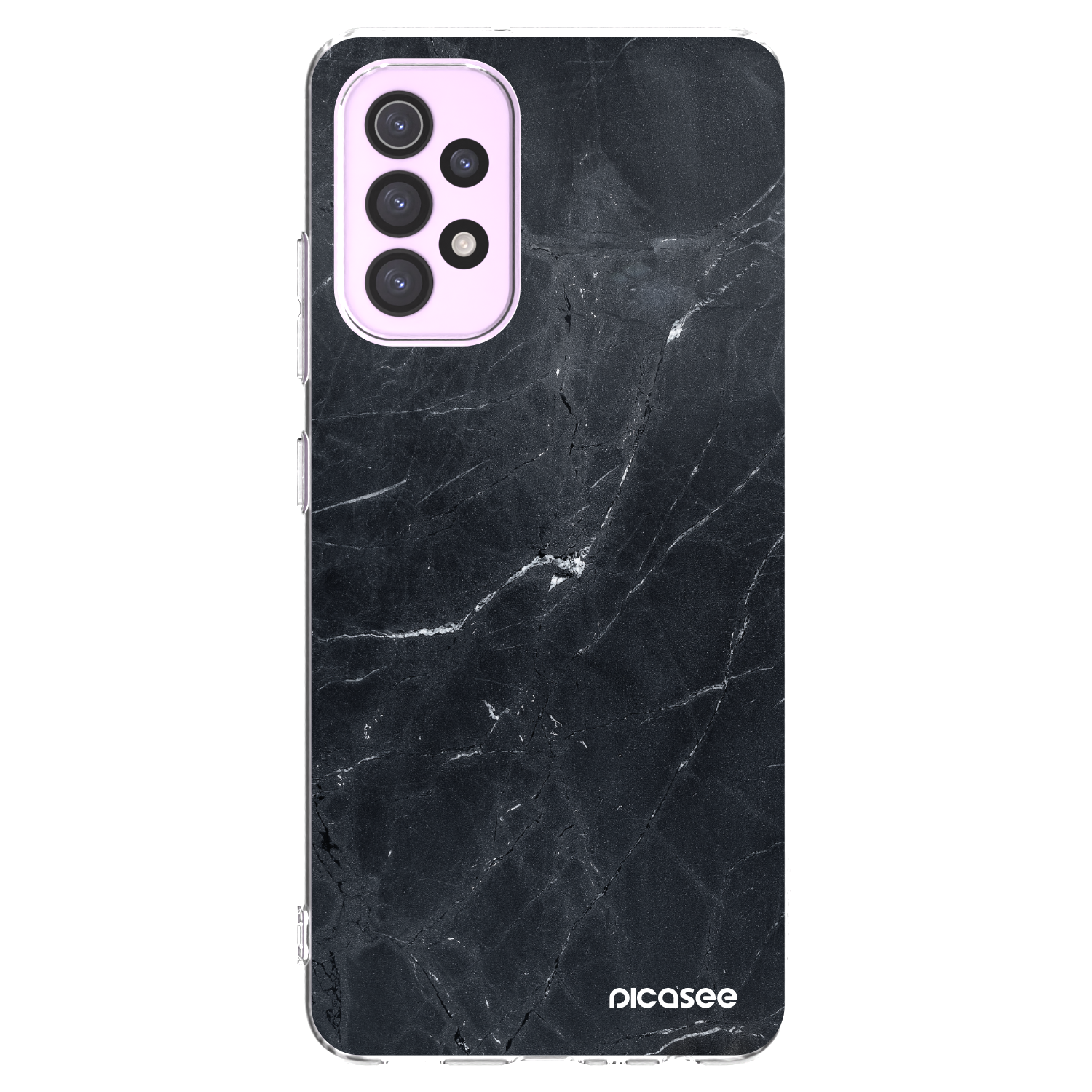Picasee átlátszó szilikon tok az alábbi mobiltelefonokra Samsung Galaxy A32 5G A326B - Black marble