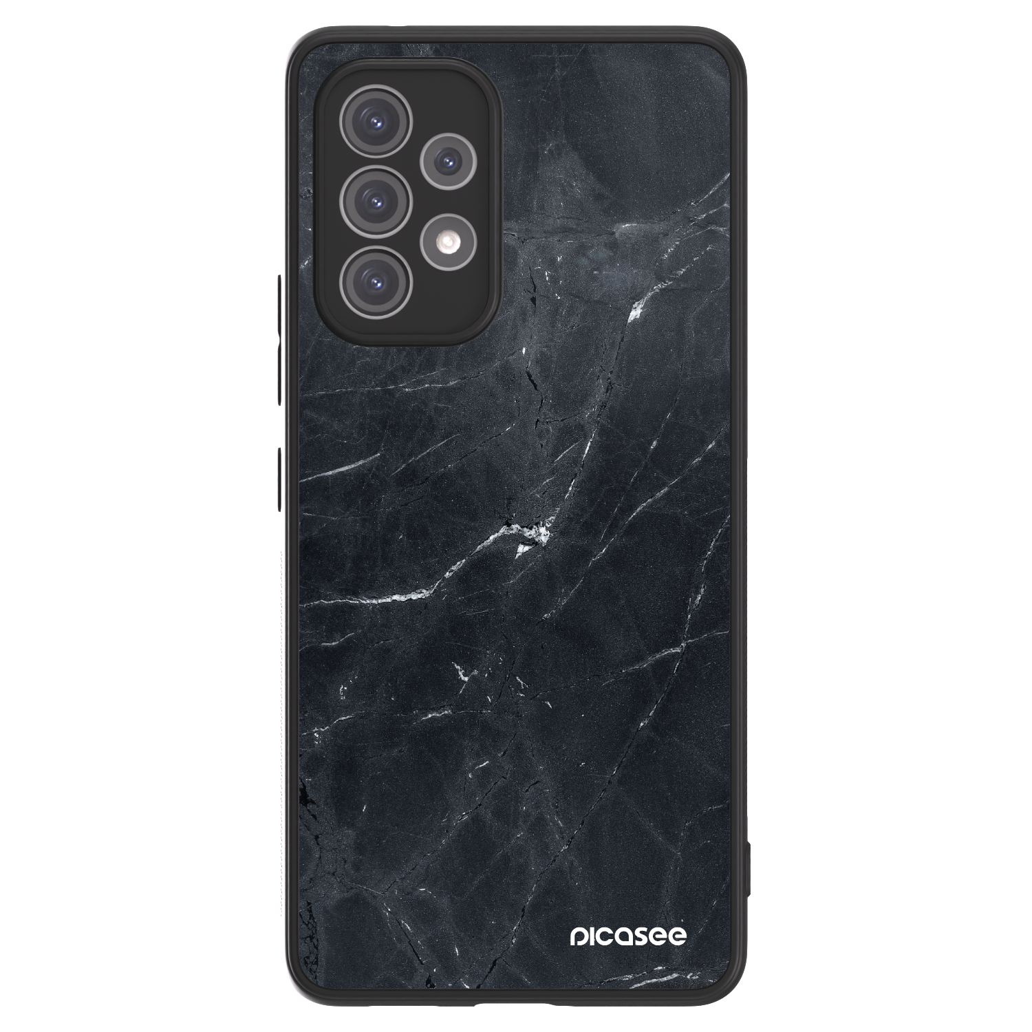 Picasee ULTIMATE CASE Samsung Galaxy A52 5G A525F - készülékre - Black marble