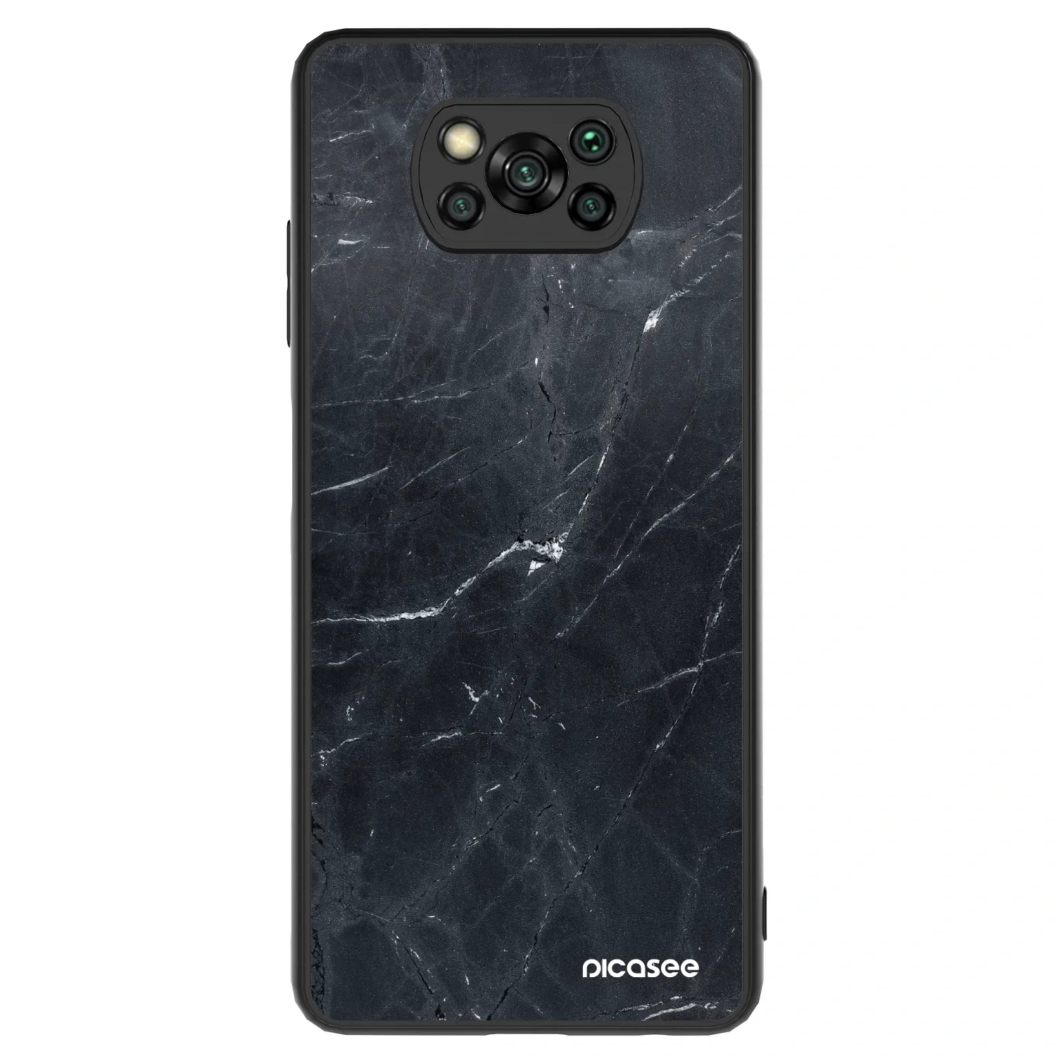 Picasee ULTIMATE CASE Xiaomi Poco X3 - készülékre - Black marble