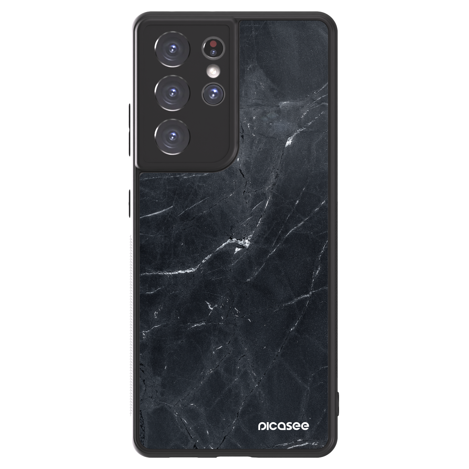 Picasee ULTIMATE CASE Samsung Galaxy S21 Ultra 5G G998B - készülékre - Black marble