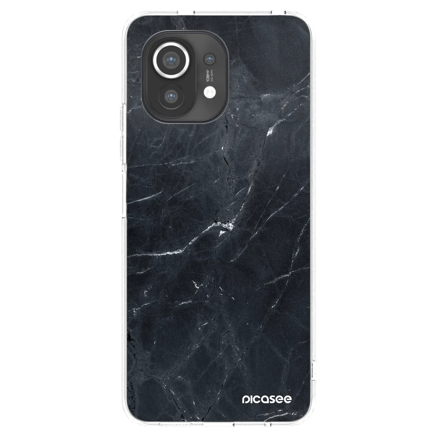 Picasee átlátszó szilikon tok az alábbi mobiltelefonokra Xiaomi Mi 11 - Black marble
