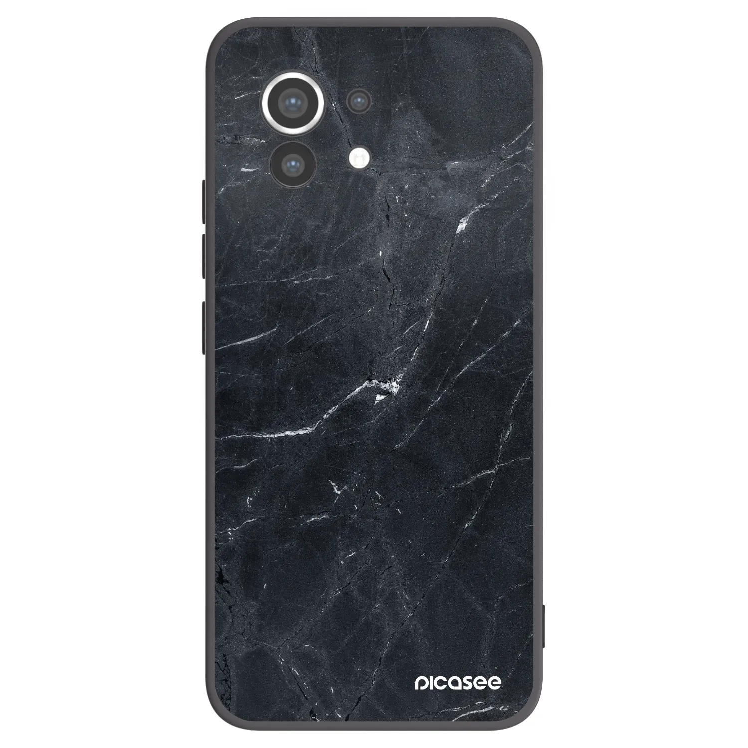 Picasee fekete szilikon tok az alábbi mobiltelefonokra Xiaomi Mi 11 - Black marble