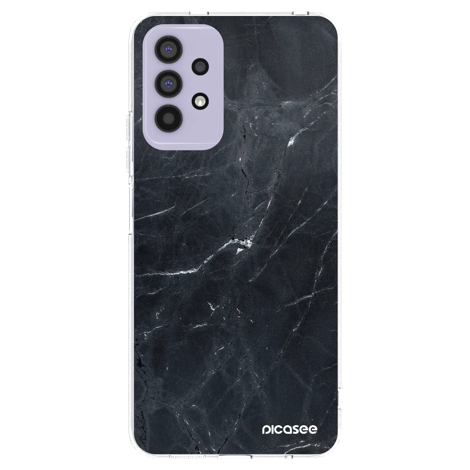 Picasee átlátszó szilikon tok az alábbi mobiltelefonokra Samsung Galaxy A32 4G SM-A325F - Black marble