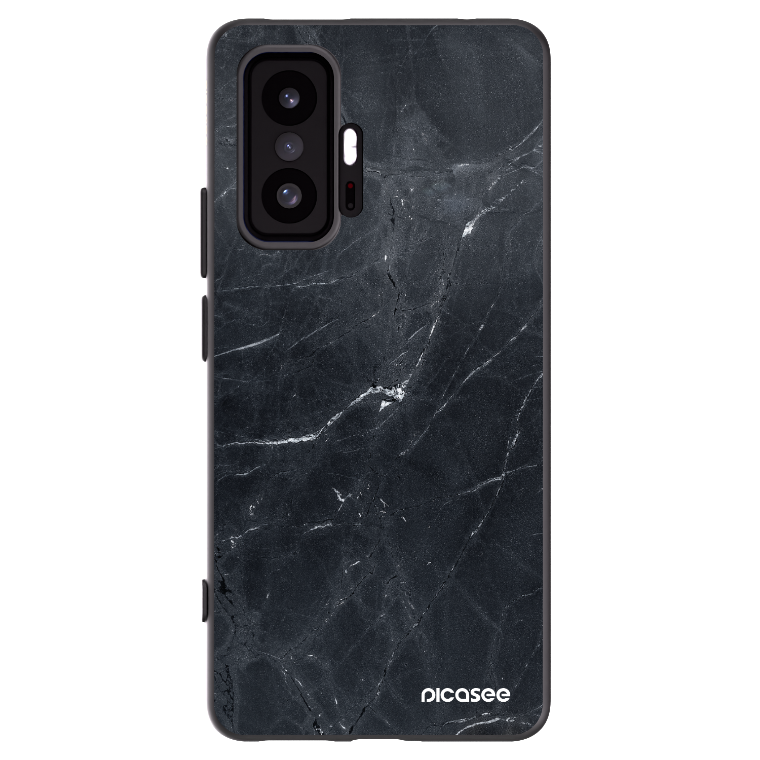 Picasee fekete szilikon tok az alábbi mobiltelefonokra Xiaomi 11T Pro - Black marble