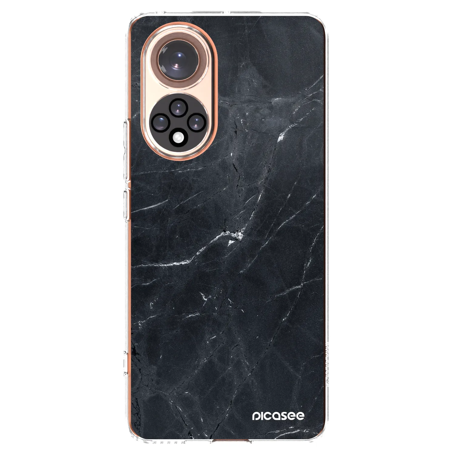 Picasee átlátszó szilikon tok az alábbi mobiltelefonokra Honor 50 5G - Black marble