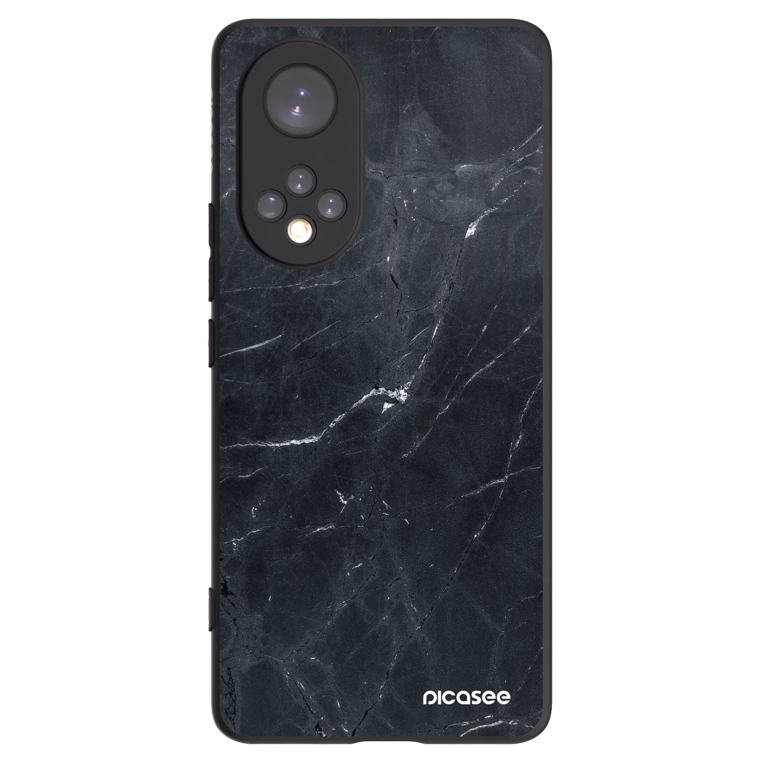 Picasee fekete szilikon tok az alábbi mobiltelefonokra Huawei Nova 9 - Black marble