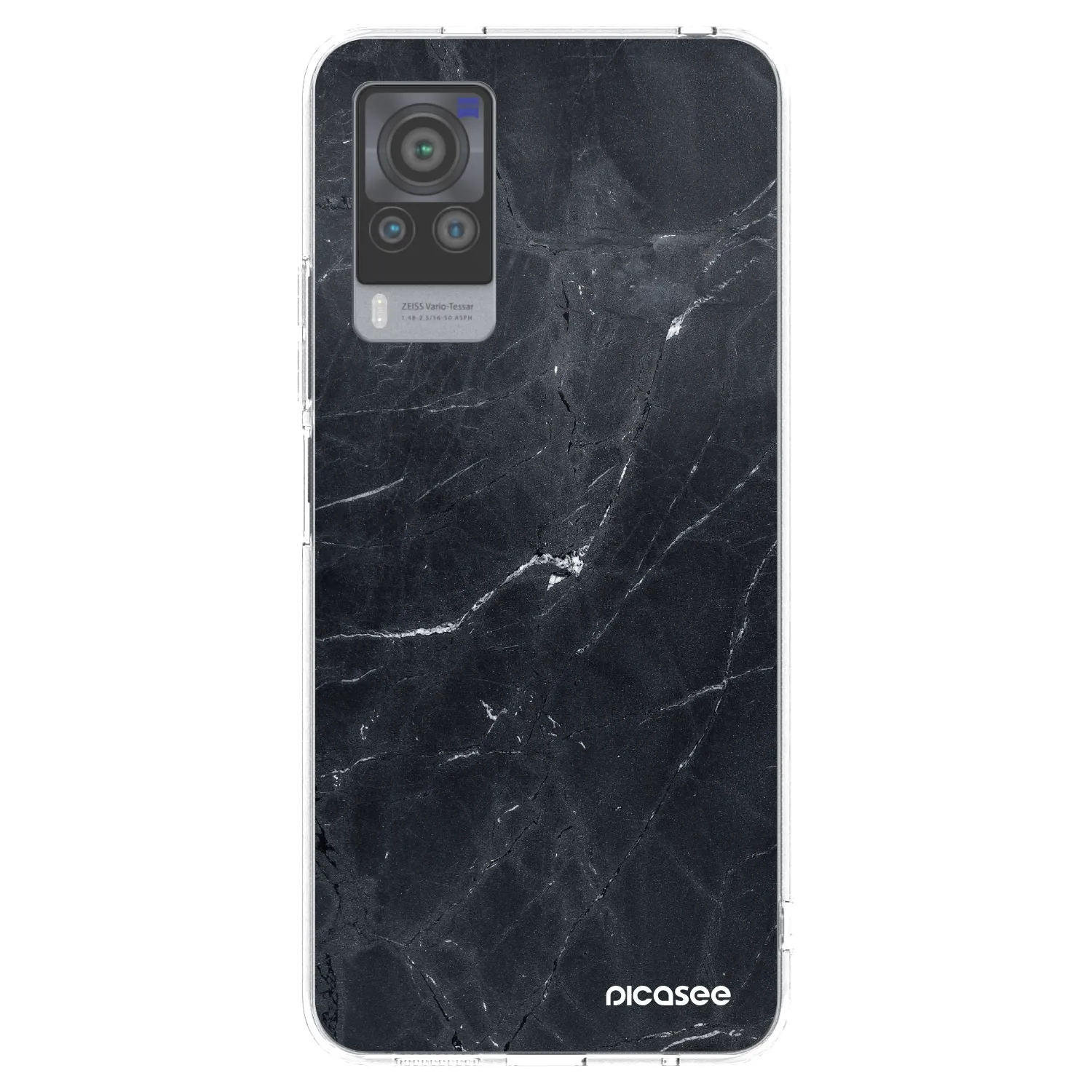 Picasee átlátszó szilikon tok az alábbi mobiltelefonokra Vivo X60 Pro 5G - Black marble
