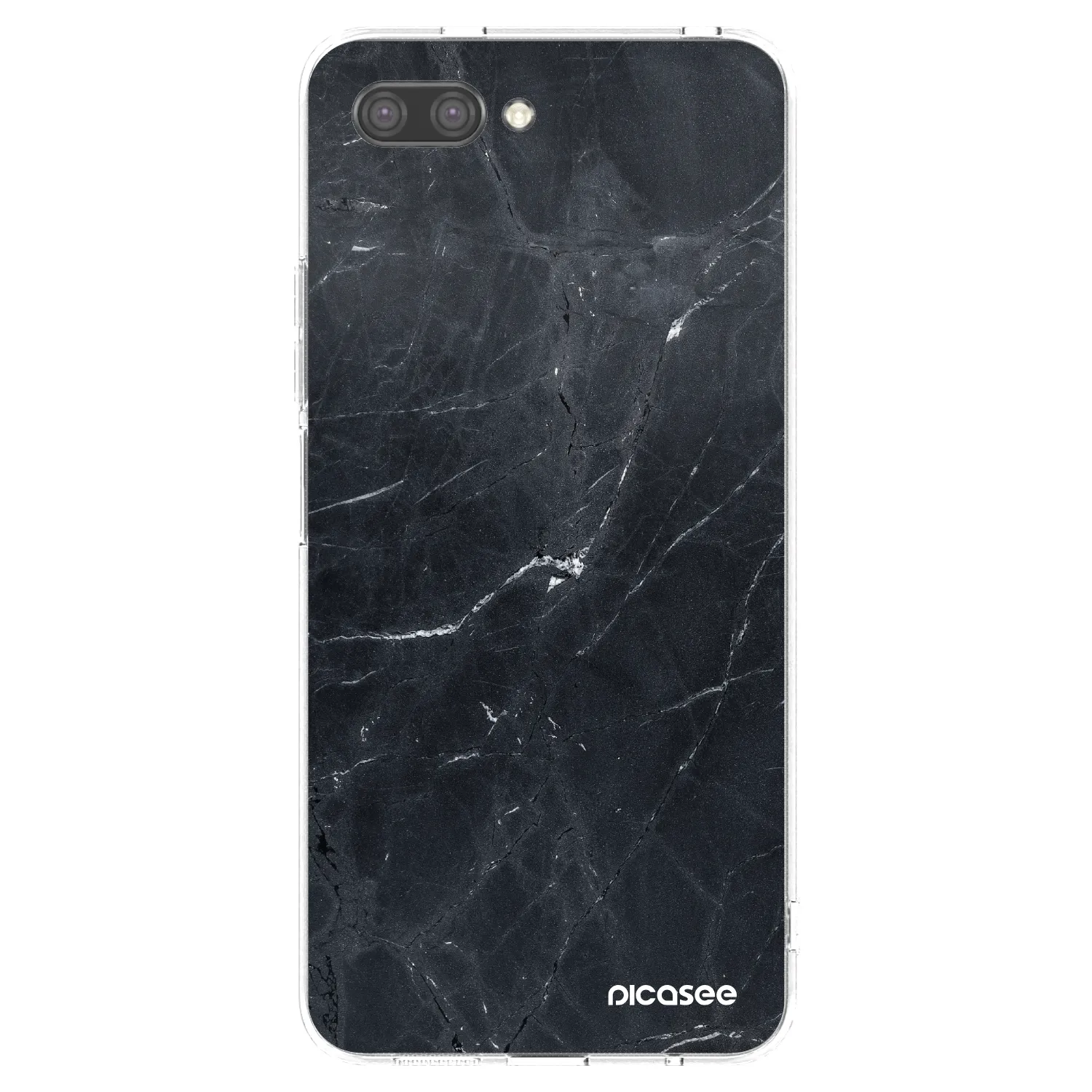 Picasee átlátszó szilikon tok az alábbi mobiltelefonokra Honor 10 - Black marble