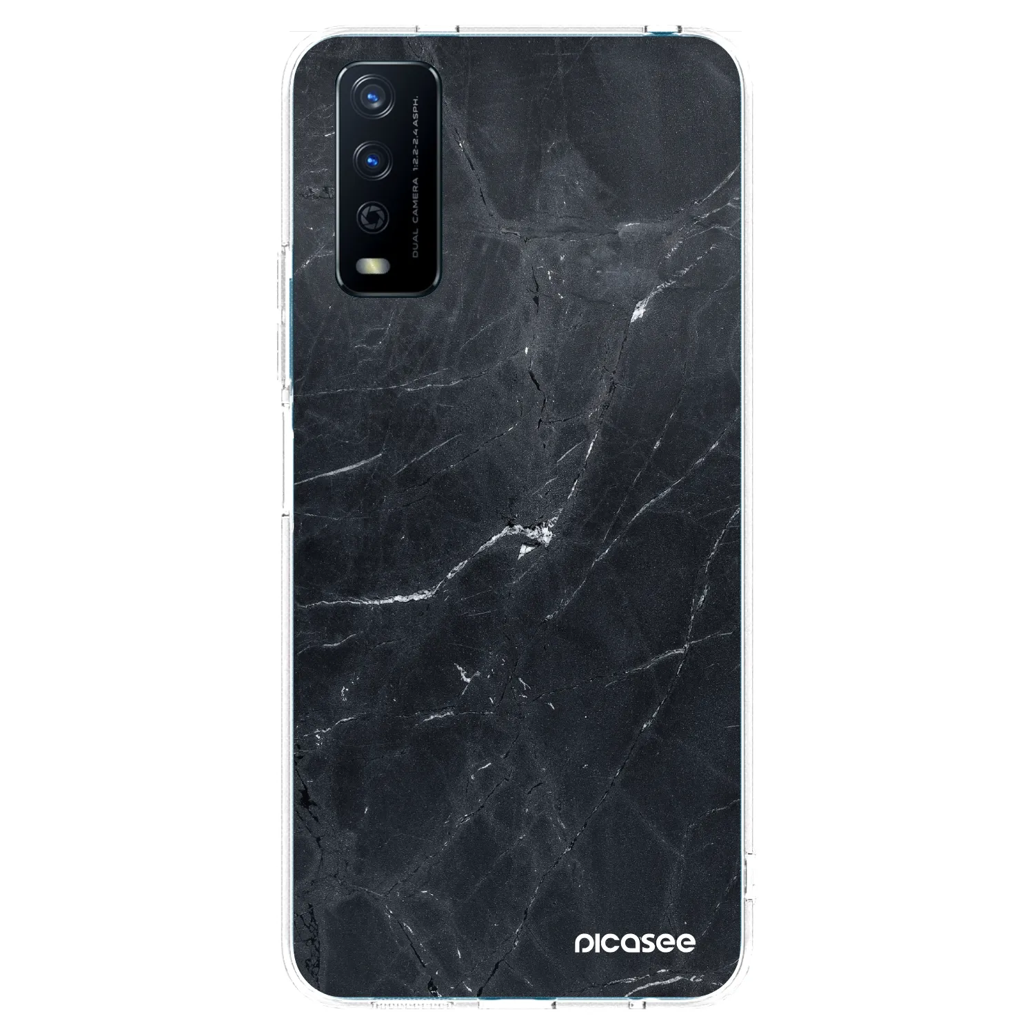Picasee átlátszó szilikon tok az alábbi mobiltelefonokra Vivo Y11s - Black marble
