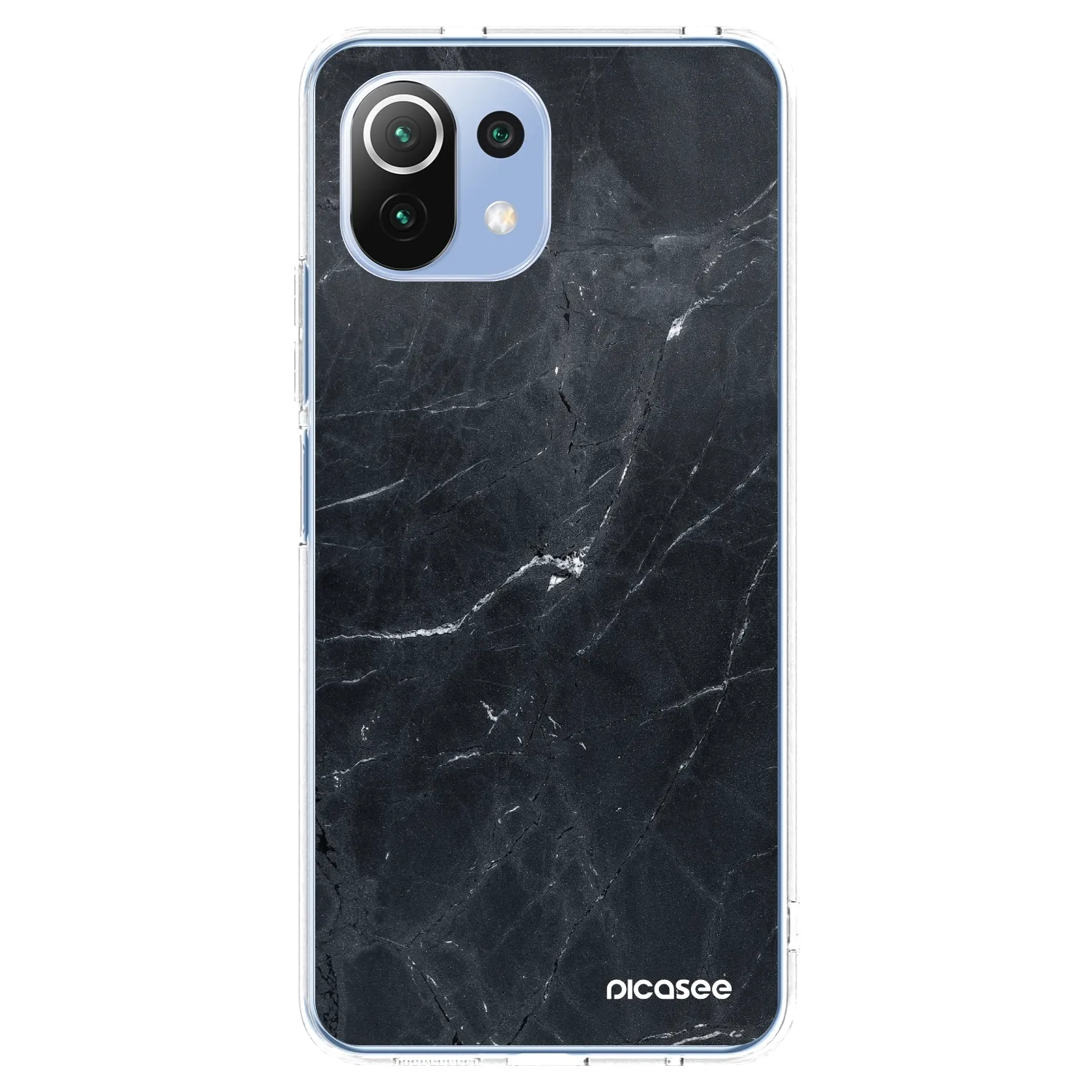 Picasee átlátszó szilikon tok az alábbi mobiltelefonokra Xiaomi 11 Lite 5G NE - Black marble