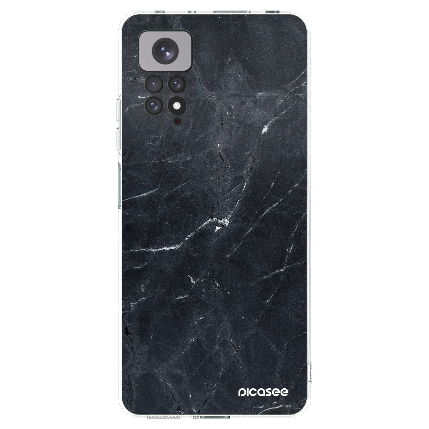 Picasee átlátszó szilikon tok az alábbi mobiltelefonokra Xiaomi Redmi Note 11 - Black marble