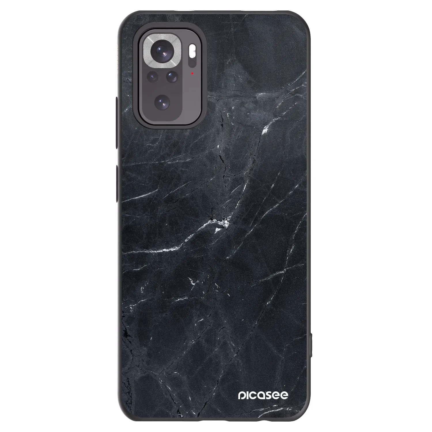Picasee fekete szilikon tok az alábbi mobiltelefonokra Xiaomi Redmi Note 11S 4G - Black marble