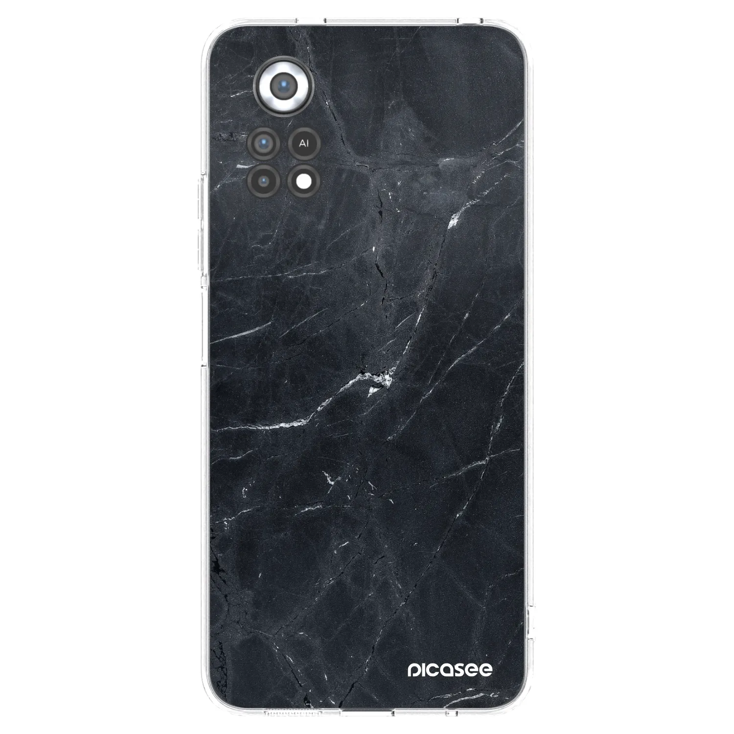 Picasee átlátszó szilikon tok az alábbi mobiltelefonokra Xiaomi Poco X4 Pro 5G - Black marble