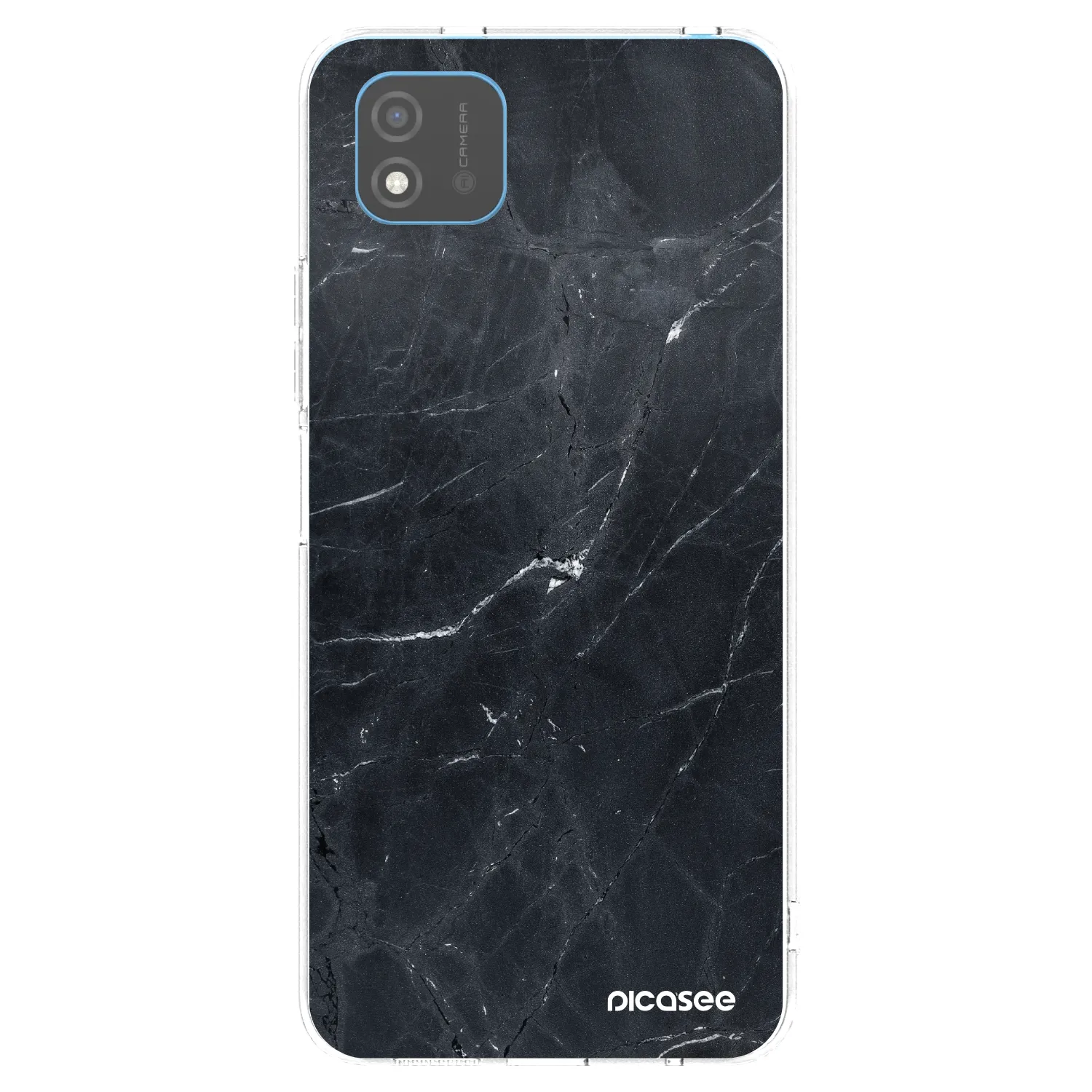 Picasee átlátszó szilikon tok az alábbi mobiltelefonokra Realme C11 (2021) - Black marble