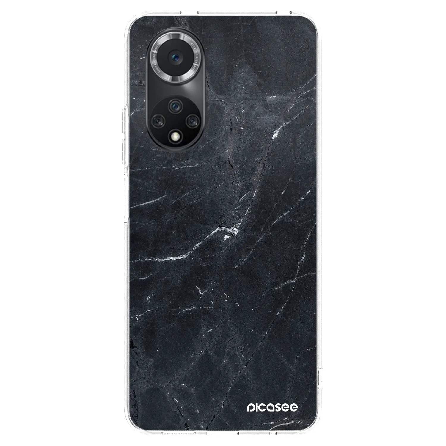 Picasee átlátszó szilikon tok az alábbi mobiltelefonokra Huawei Nova 9 SE - Black marble