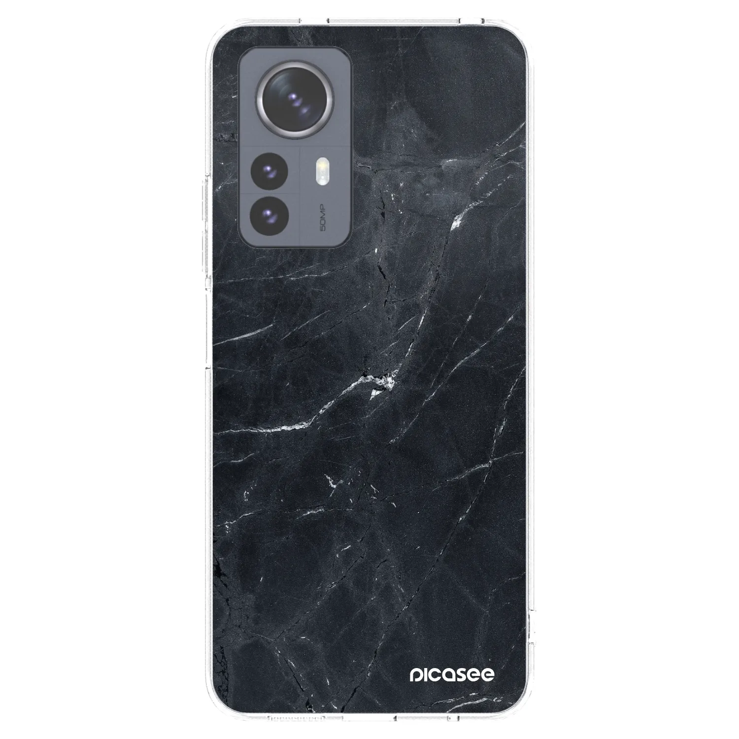 Picasee átlátszó szilikon tok az alábbi mobiltelefonokra Xiaomi 12 Pro - Black marble