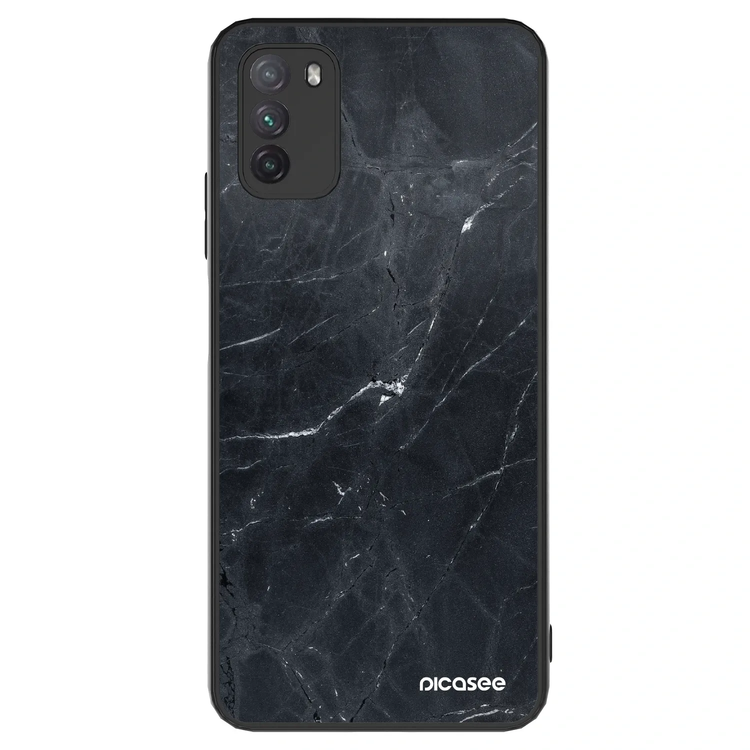 Picasee ULTIMATE CASE Xiaomi Poco M3 - készülékre - Black marble