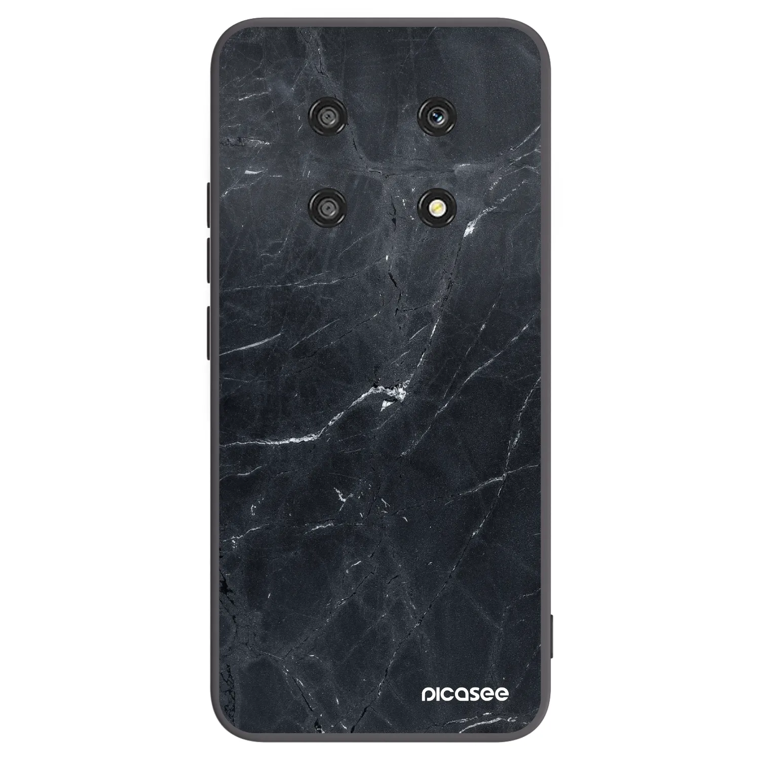 Picasee fekete szilikon tok az alábbi mobiltelefonokra Honor Magic4 Lite 5G - Black marble