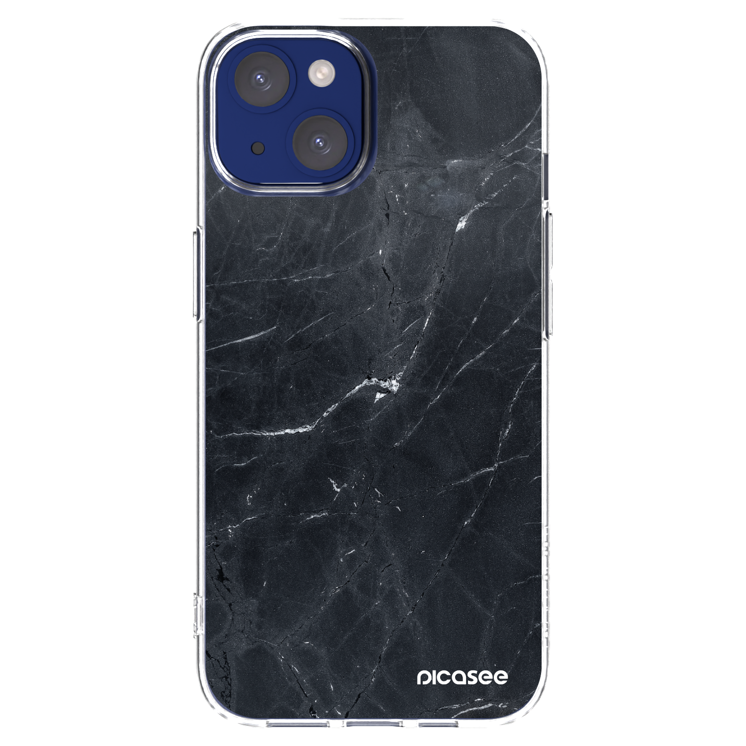 Picasee átlátszó szilikon tok az alábbi mobiltelefonokra Apple iPhone 14 - Black marble