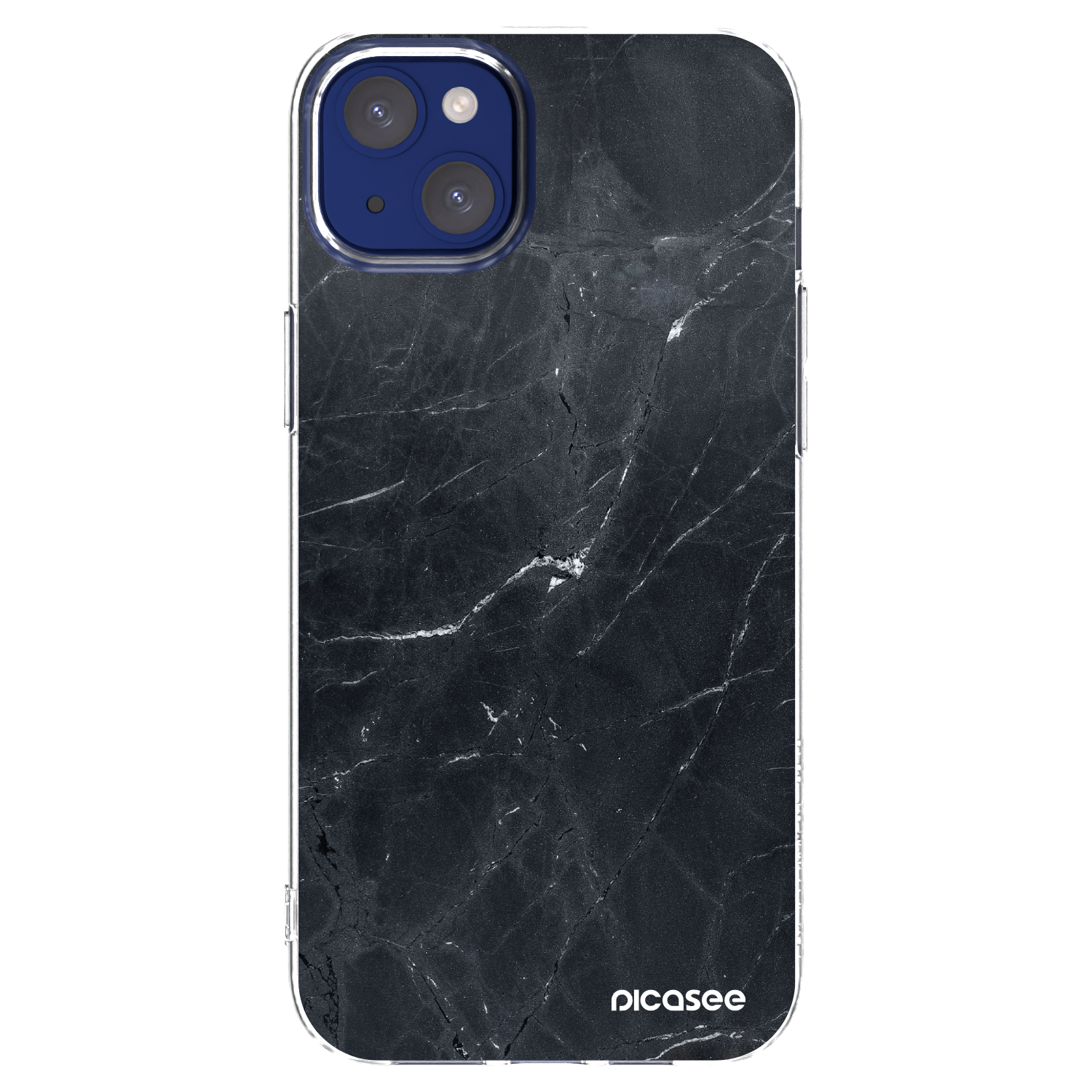 Picasee átlátszó szilikon tok az alábbi mobiltelefonokra Apple iPhone 14 Plus - Black marble
