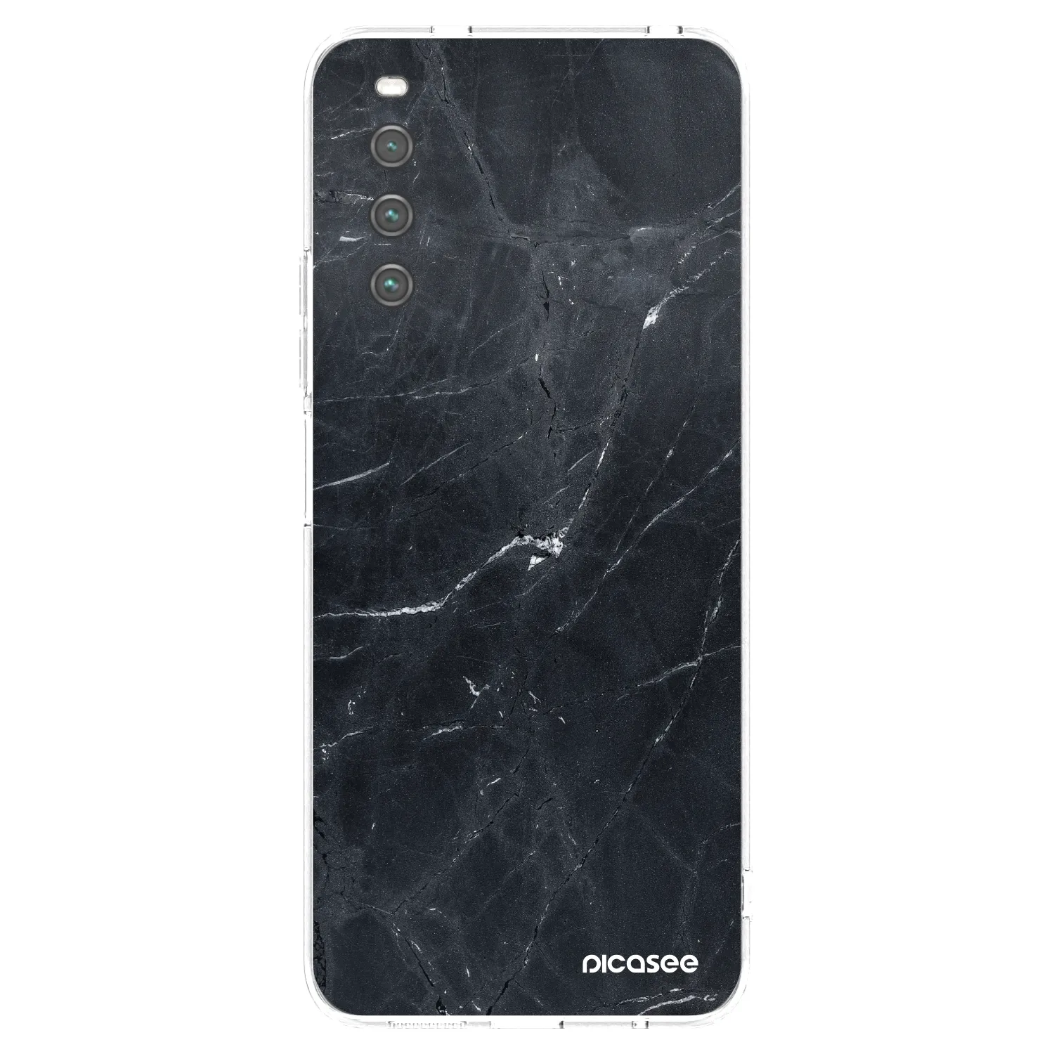 Picasee átlátszó szilikon tok az alábbi mobiltelefonokra Sony Xperia 10 IV 5G - Black marble