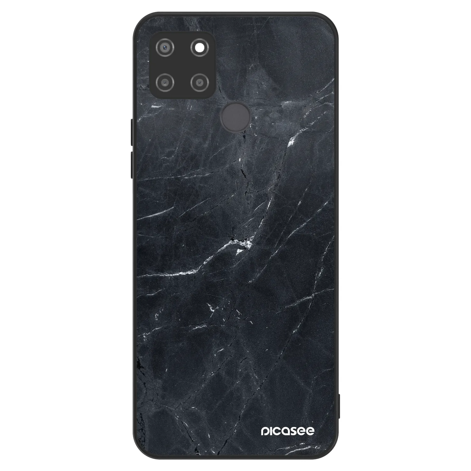 Picasee ULTIMATE CASE Realme C21Y - készülékre - Black marble
