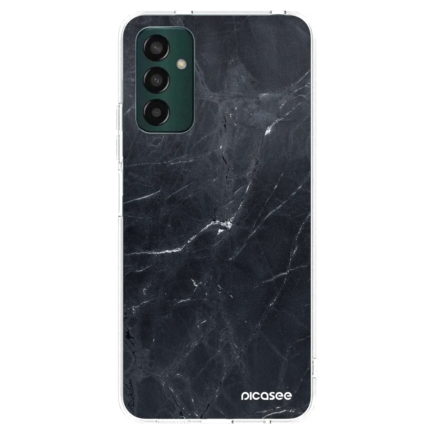 Picasee átlátszó szilikon tok az alábbi mobiltelefonokra Samsung Galaxy M13 M135F - Black marble