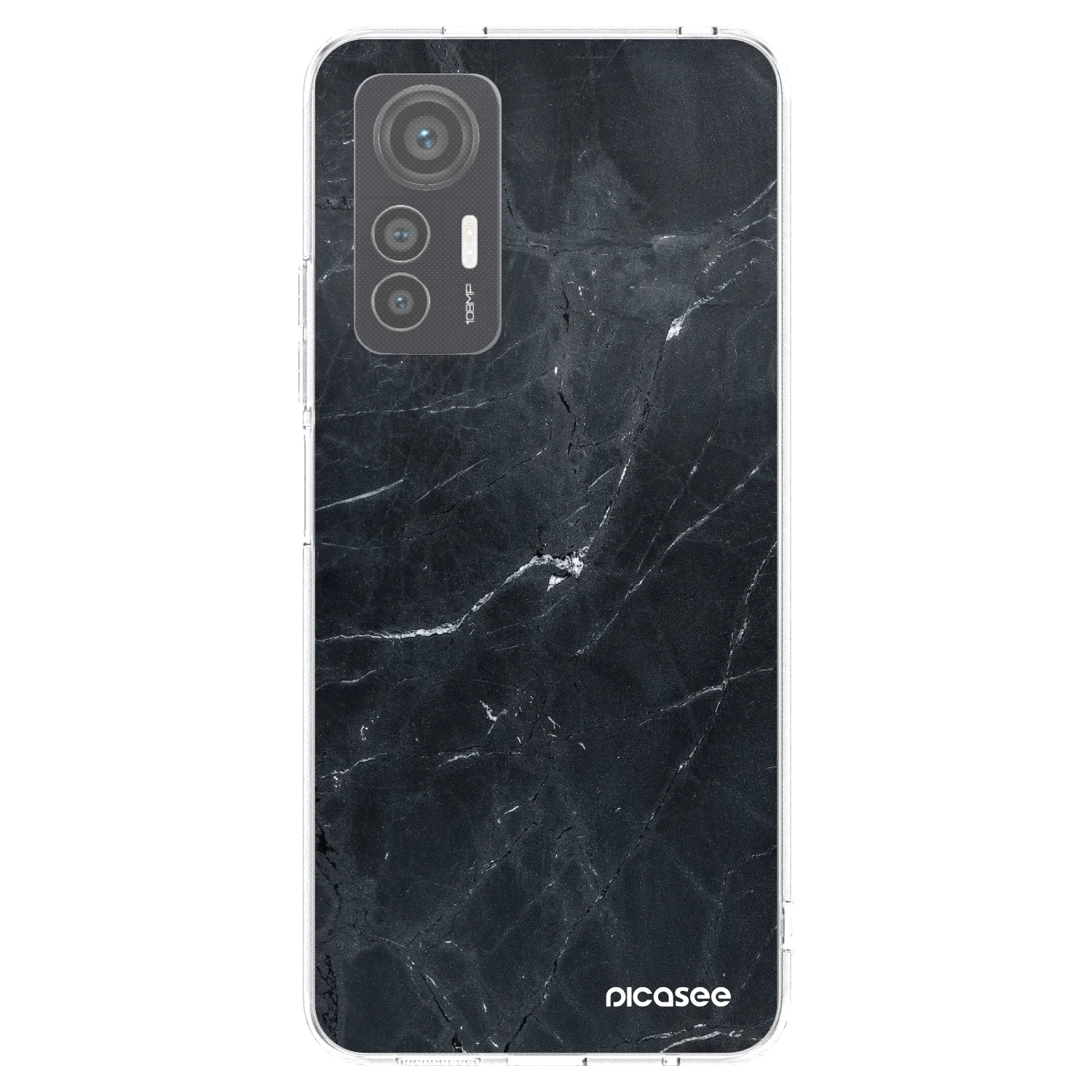 Picasee átlátszó szilikon tok az alábbi mobiltelefonokra Xiaomi 12 Lite - Black marble