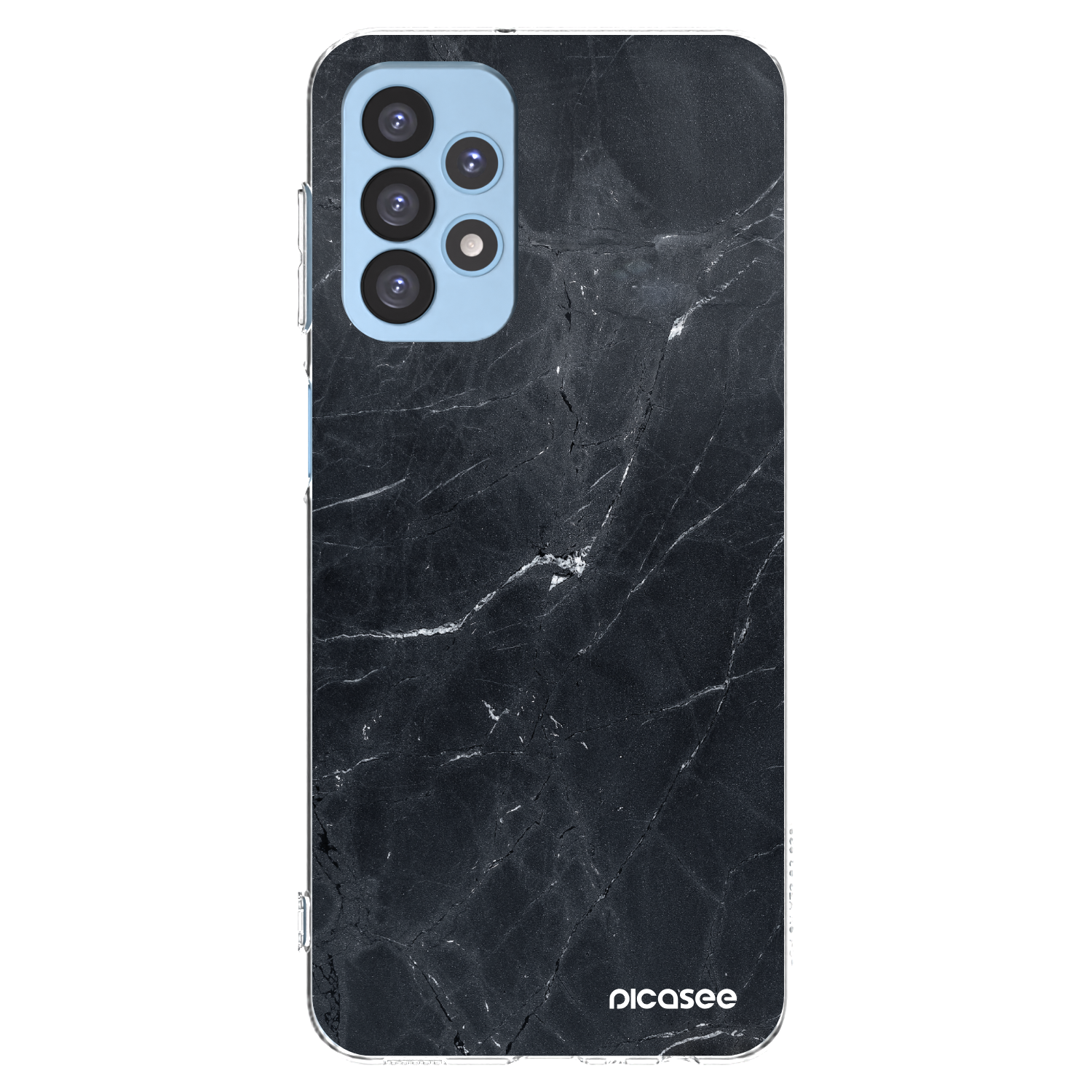 Picasee átlátszó szilikon tok az alábbi mobiltelefonokra Samsung Galaxy A23 A235F 4G - Black marble