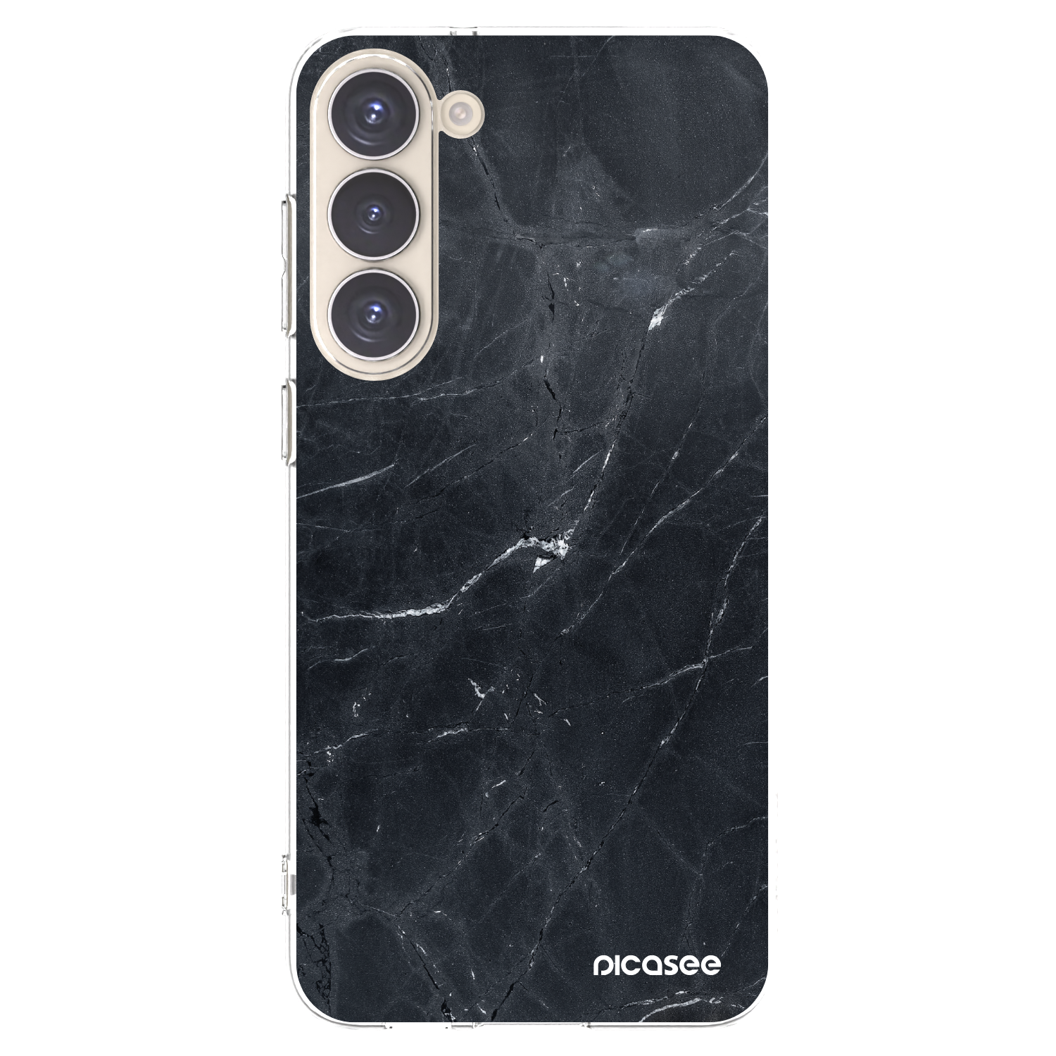 Picasee átlátszó szilikon tok az alábbi mobiltelefonokra Samsung Galaxy S23+ 5G - Black marble