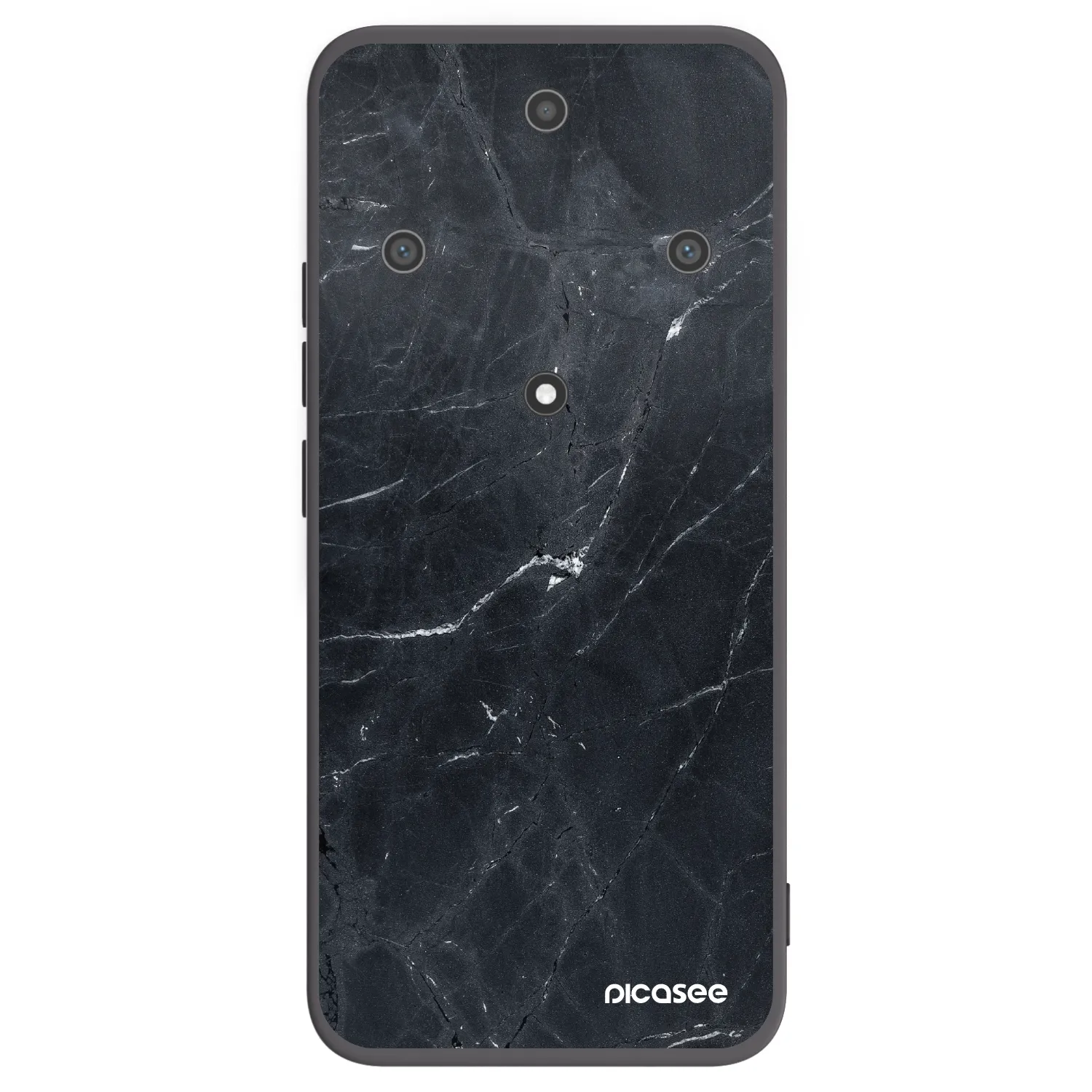Picasee fekete szilikon tok az alábbi mobiltelefonokra Honor Magic5 Lite 5G - Black marble