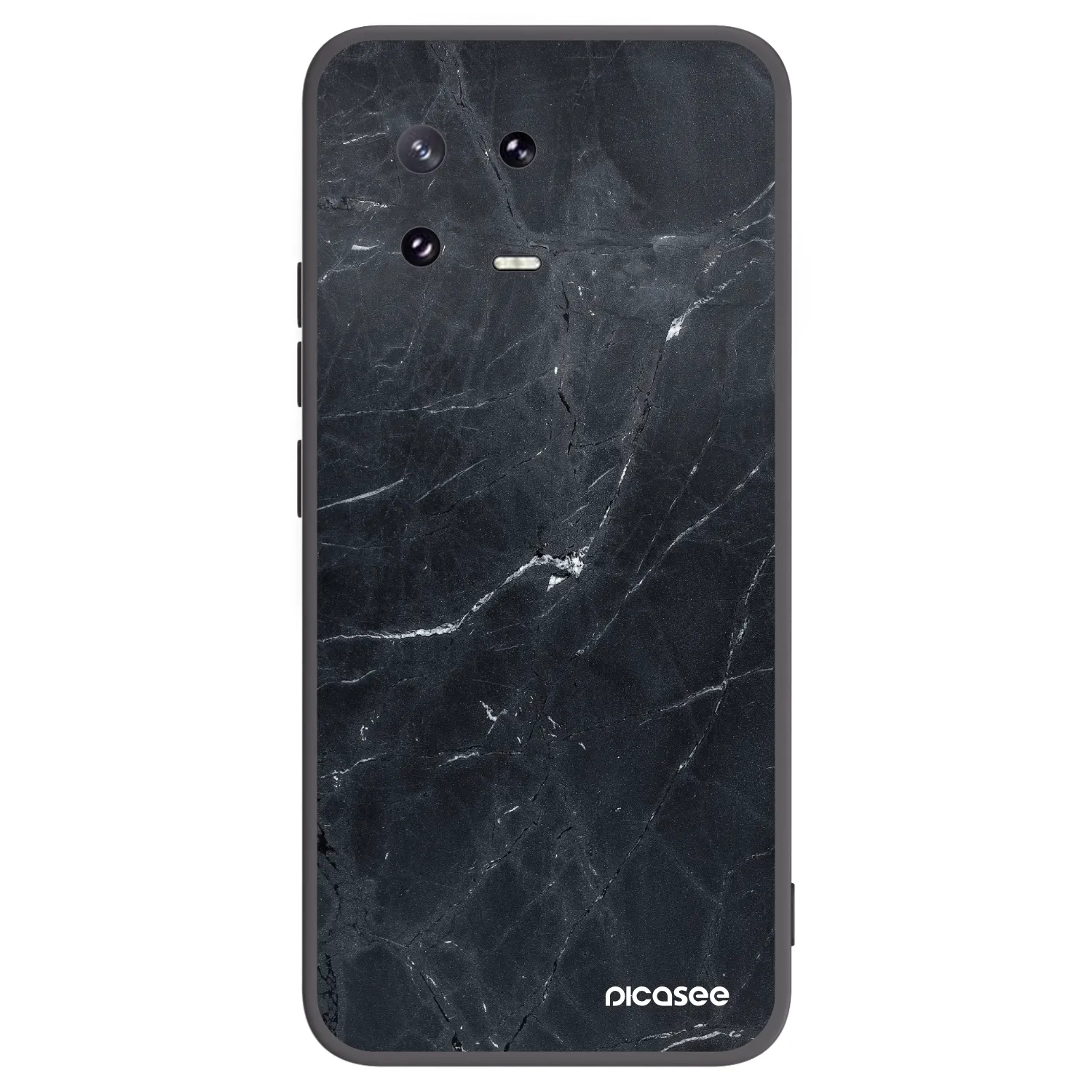 Picasee fekete szilikon tok az alábbi mobiltelefonokra Xiaomi 13 Pro - Black marble