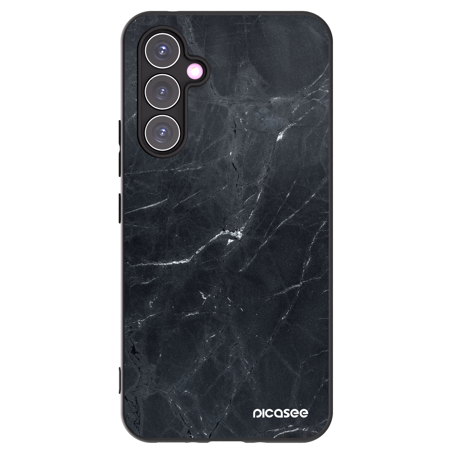 Picasee fekete szilikon tok az alábbi mobiltelefonokra Samsung Galaxy A54 5G A546B - Black marble