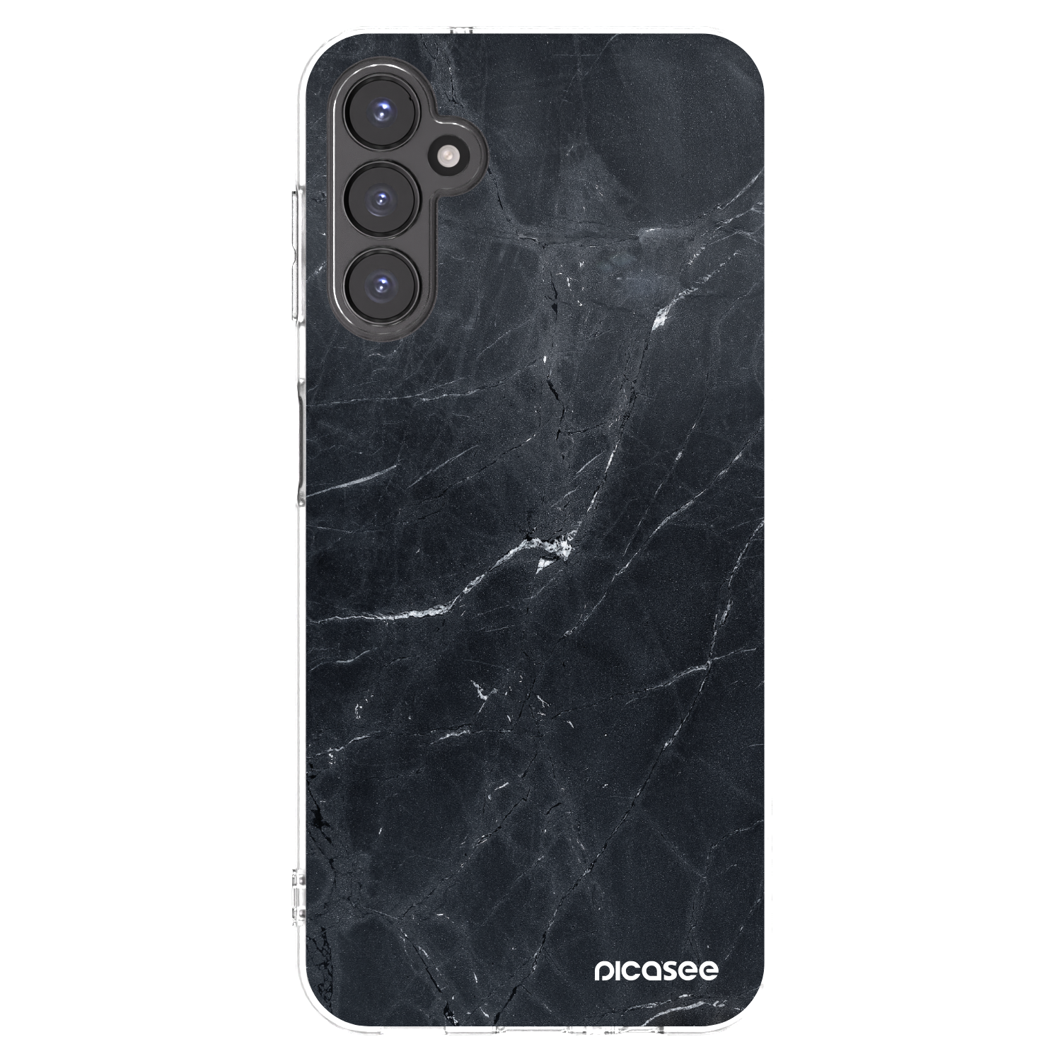 Picasee átlátszó szilikon tok az alábbi mobiltelefonokra Samsung Galaxy A14 4G A145R - Black marble