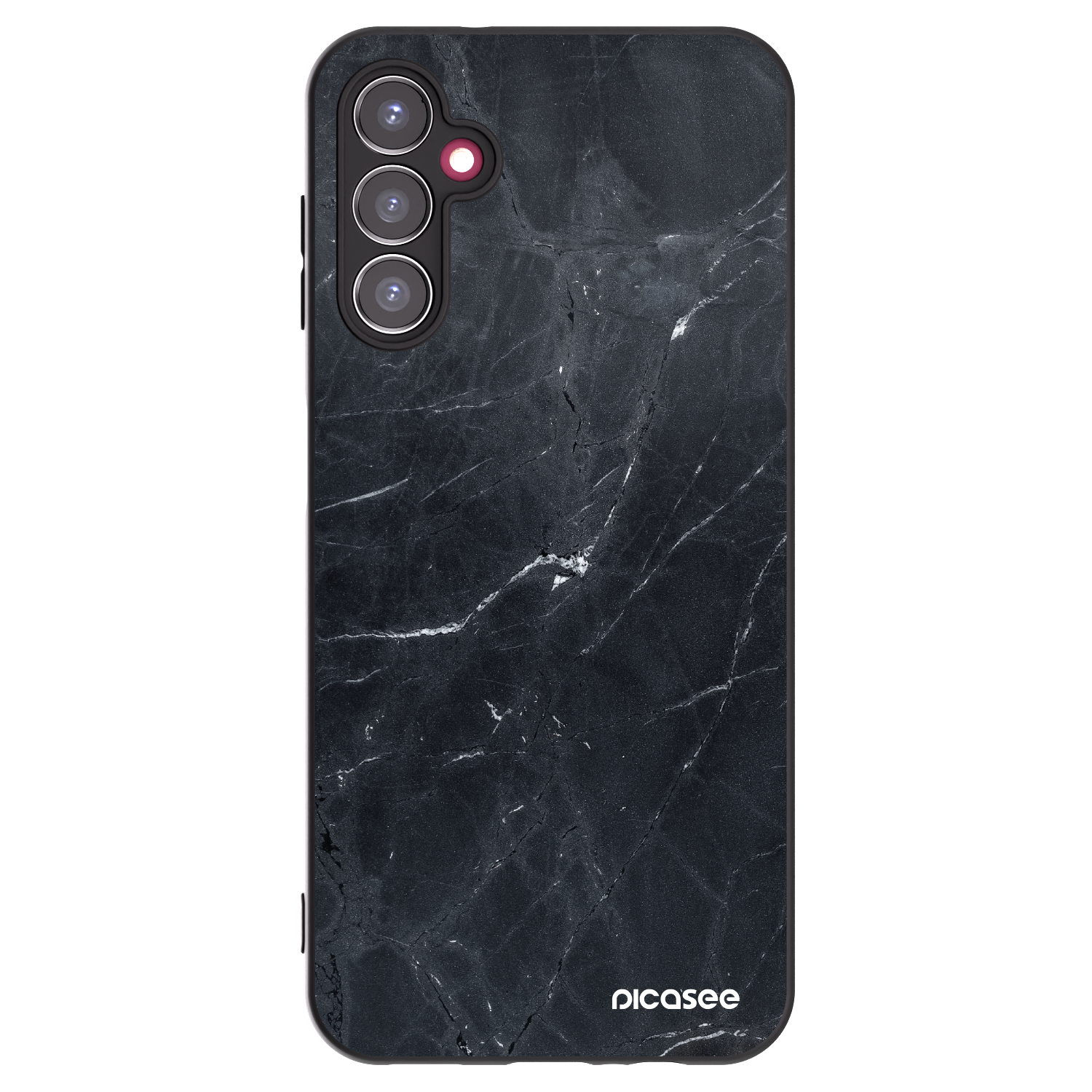 Picasee fekete szilikon tok az alábbi mobiltelefonokra Samsung Galaxy A14 5G A146P - Black marble