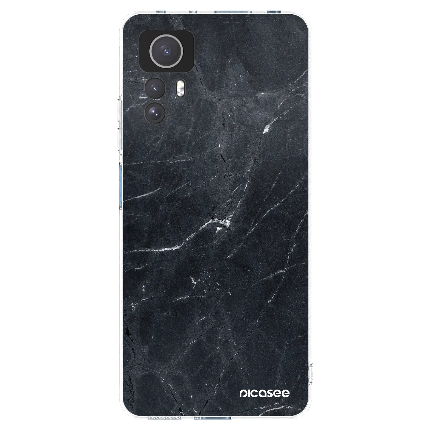 Picasee átlátszó szilikon tok az alábbi mobiltelefonokra Xiaomi Redmi Note 12S - Black marble