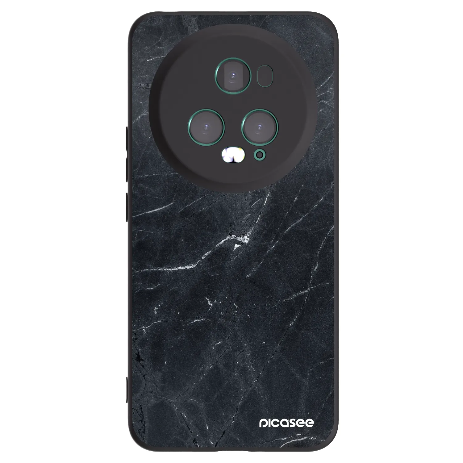 Picasee fekete szilikon tok az alábbi mobiltelefonokra Honor Magic5 Pro - Black marble